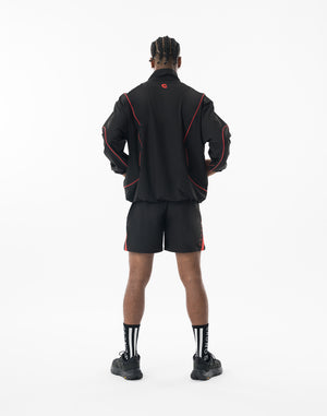 CRONOS Reflective Stretch Shorts【BLACK×RED】