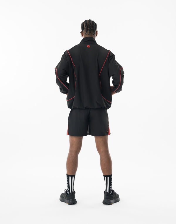 CRONOS Reflective Stretch Shorts【BLACK×RED】