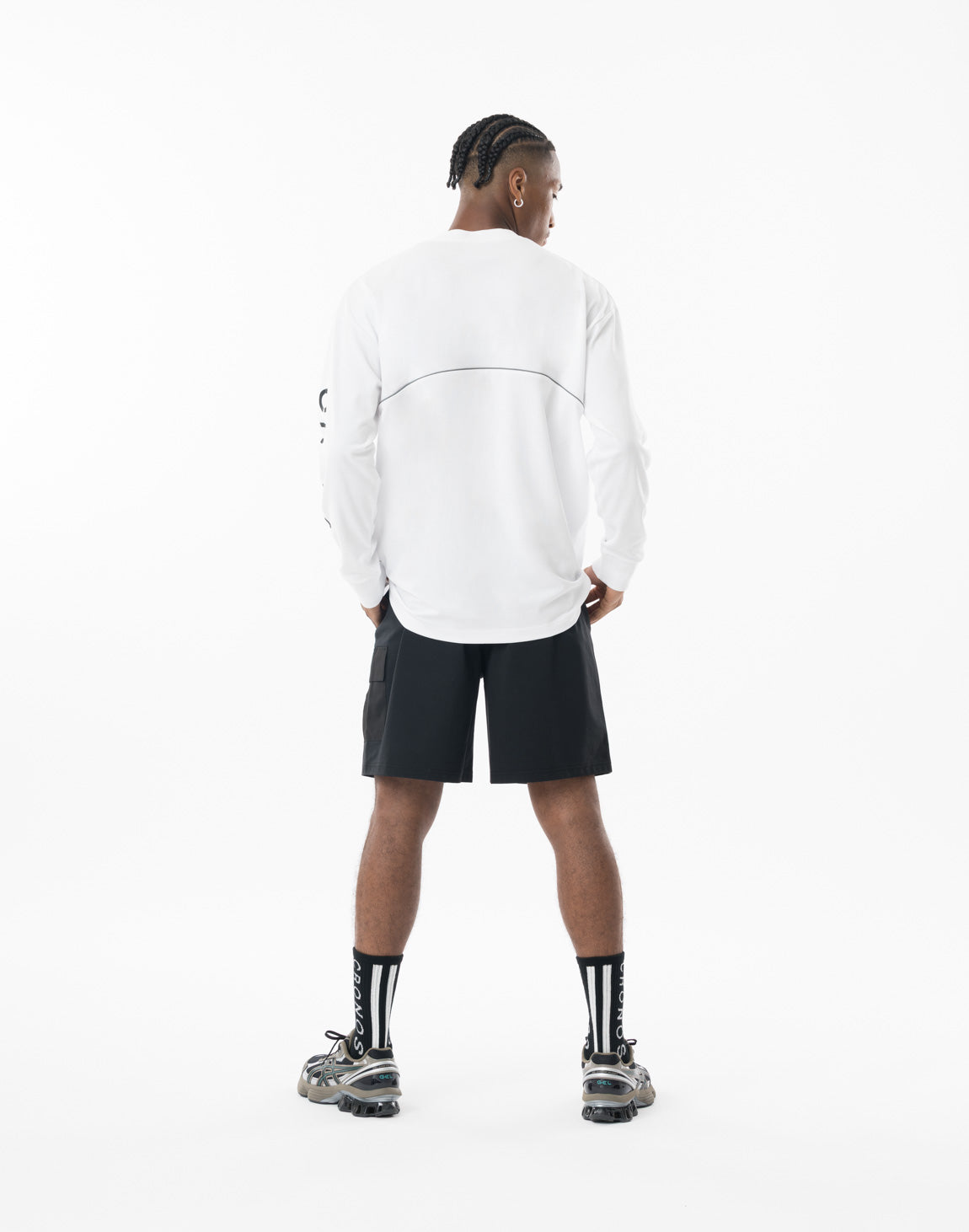 CRONOS ショートパンツ　ホワイト　L CRONOS クロノス ハーフパンツ 白 ホワイト LYFT ゴールドジム