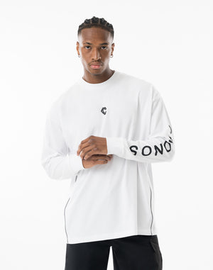 CRONOS DUAL-FACE TECH L/S TEE [WHITE]