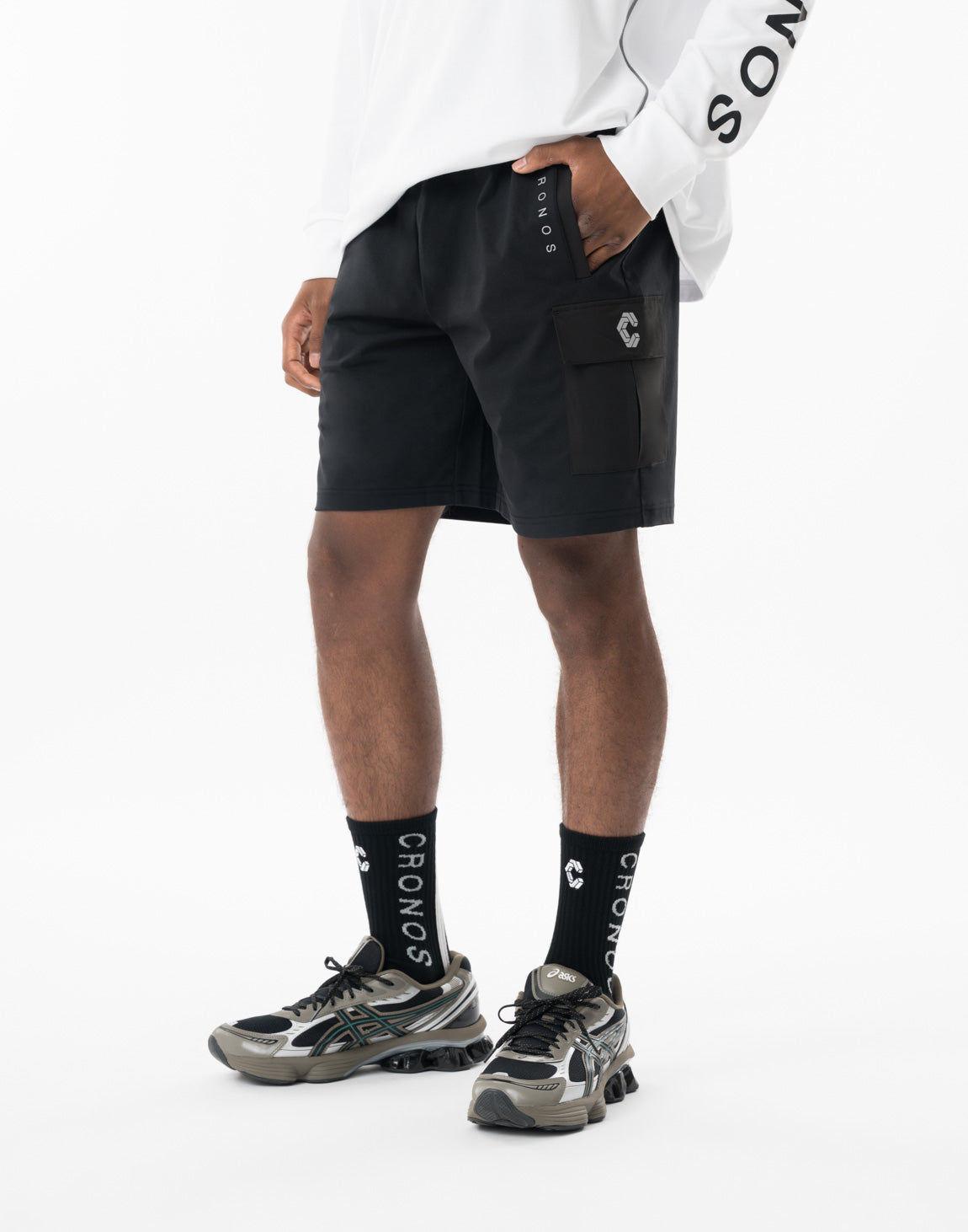 CRONOS URBAN ACTIVE CARGO SHORTS ショーツ CRONOS Urban Active Cargo Shorts【BLACK】
