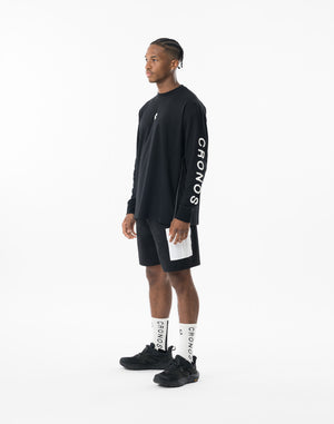 CRONOS DUAL-FACE TECH L/S TEE【BLACK】