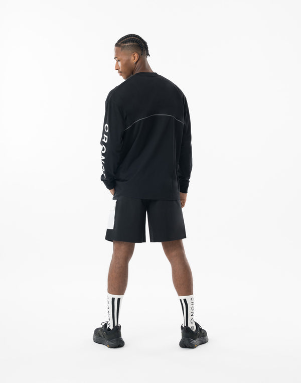 CRONOS DUAL-FACE TECH L/S TEE【BLACK】