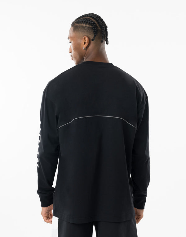 CRONOS DUAL-FACE TECH L/S TEE【BLACK】