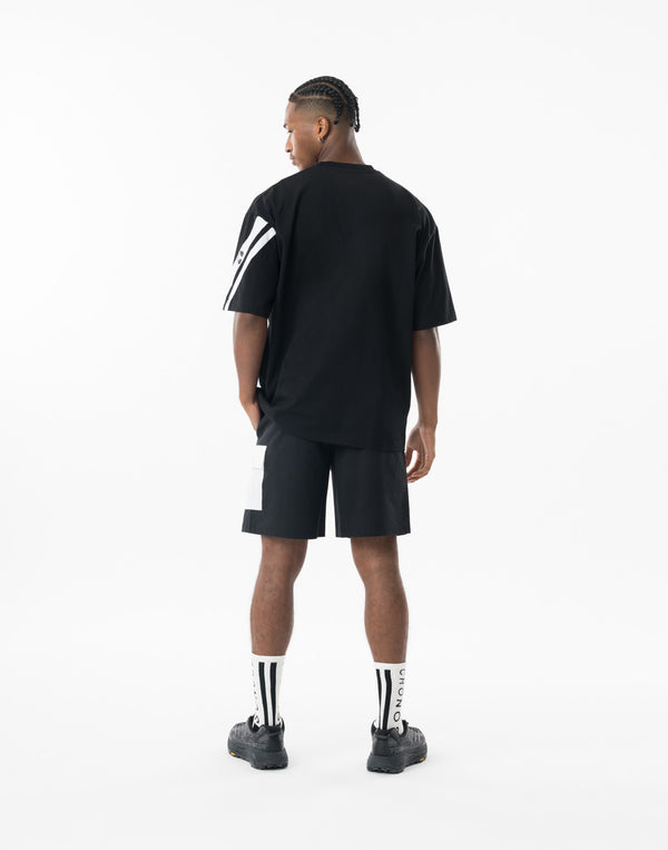 CRONOS Urban Active 工裝短褲 [黑×白]