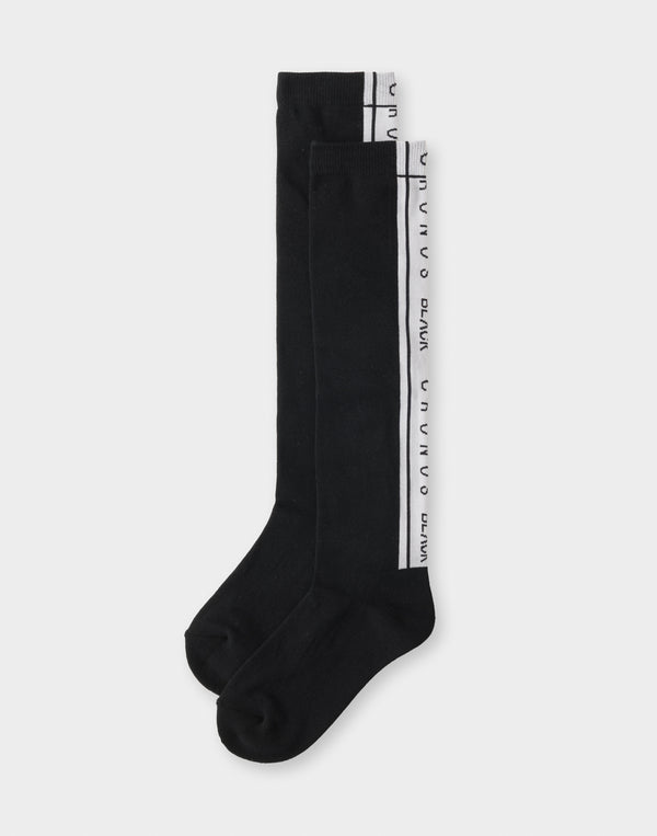 CRONOS BLACK WOMAN LineFit High Socks [BLACK]