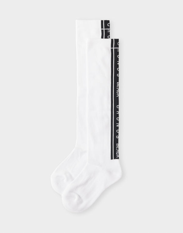 CRONOS BLACK WOMAN LineFit High Socks [WHITE]