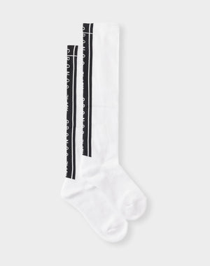 CRONOS BLACK WOMAN LineFit High Socks [WHITE]