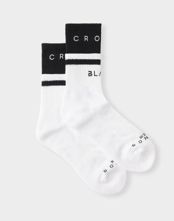 CRONOS BLACK MINIMAL ACTIVE SOCKS【WHITE】