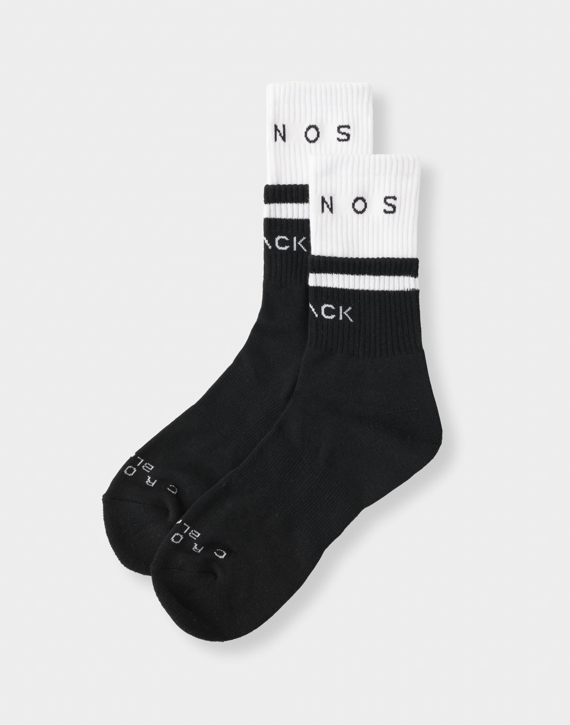CRONOS BLACK MINIMAL ACTIVE SOCKS【BLACK】