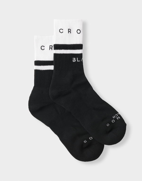 CRONOS BLACK MINIMAL ACTIVE SOCKS【BLACK】