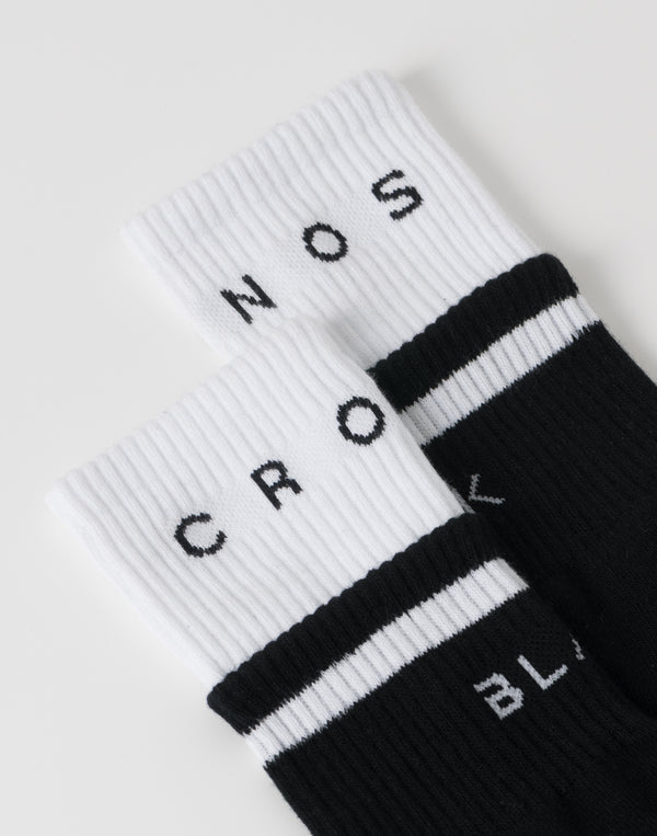 CRONOS BLACK MINIMAL ACTIVE SOCKS【BLACK】