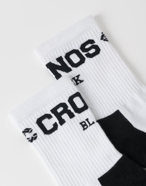 CRONOS BLACK MOTION FIT SOCKS【WHITE】