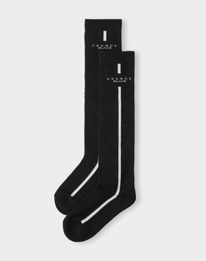 CRONOS BLACK WOMAN Classic High Socks [BLACK]