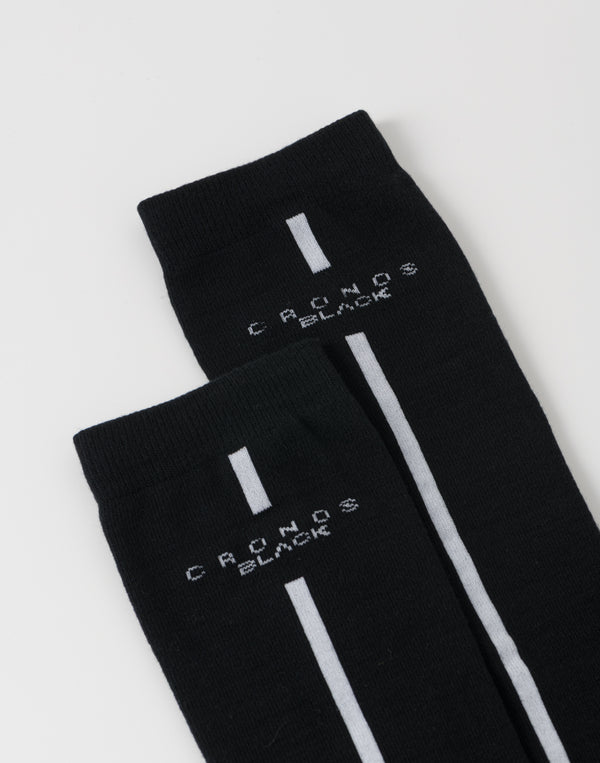CRONOS BLACK WOMAN Classic High Socks [BLACK]
