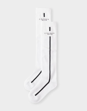 CRONOS BLACK WOMAN Classic High Socks [WHITE]
