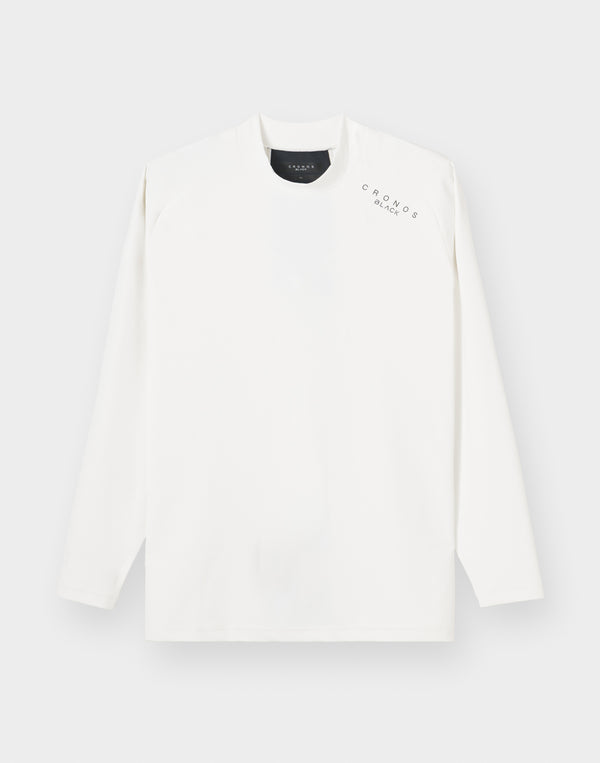 CRONOS BLACK MART COOL L/S TEE【WHITE】