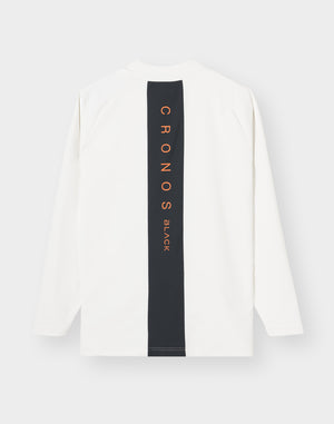 CRONOS BLACK MART COOL L/S TEE【WHITE】