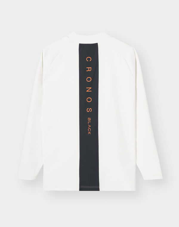 CRONOS BLACK MART COOL L/S TEE【WHITE】
