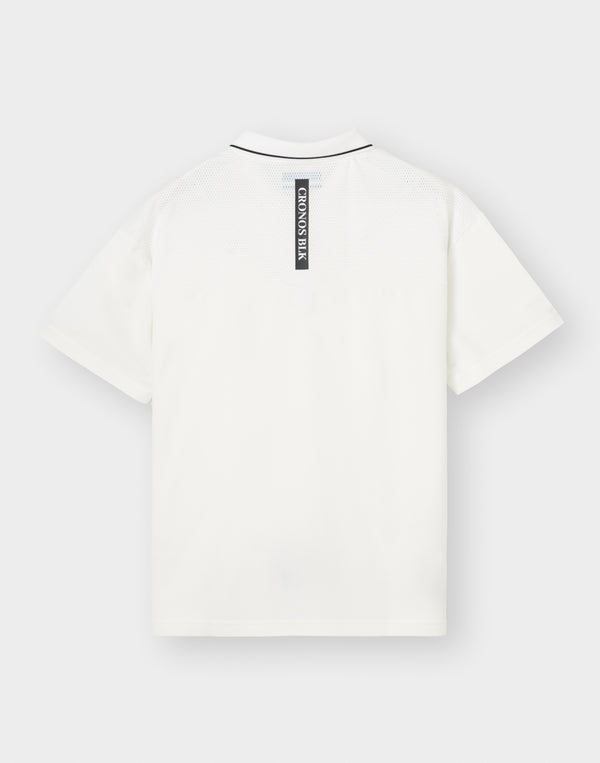 CRONOS BLACK SMART MOTION ZIP POLO【WHITE】