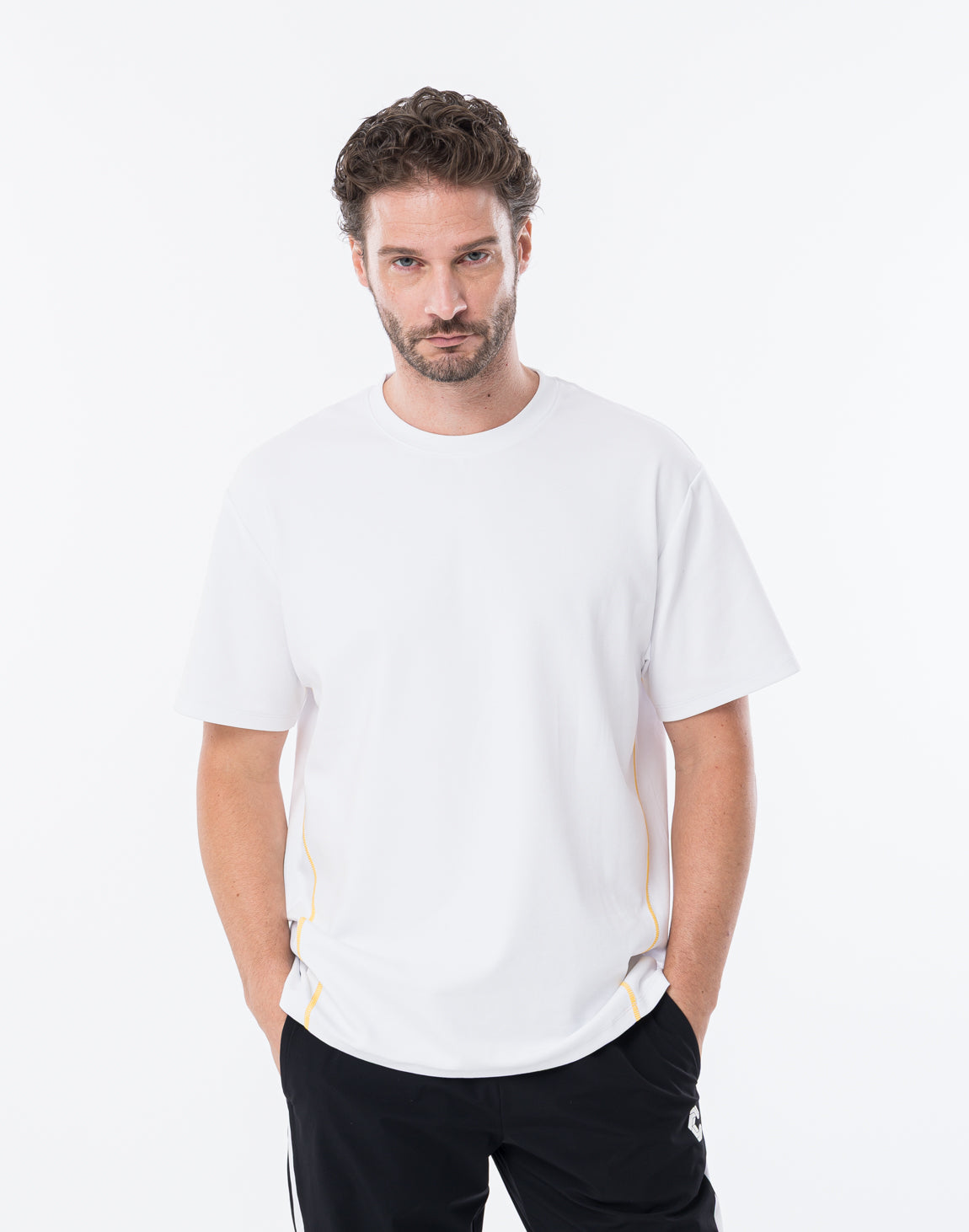 クロノスtシャツ CRONOS BOTHSIDE SWITCHING OVERSIZE T-SHIRT【WHITE】