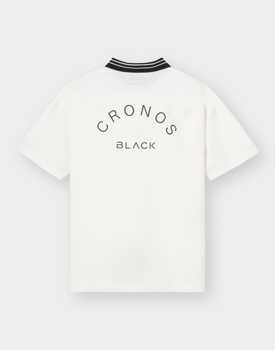 CRONOS BLACK COOL TRIM POLO【WHITE】
