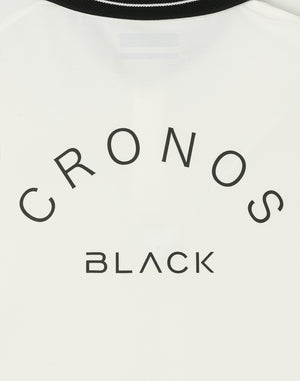CRONOS BLACK COOL TRIM POLO【WHITE】