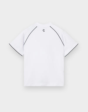 CRONOS BLACK WOMAN SMART LINE MOCK T-shirt [WHITE]