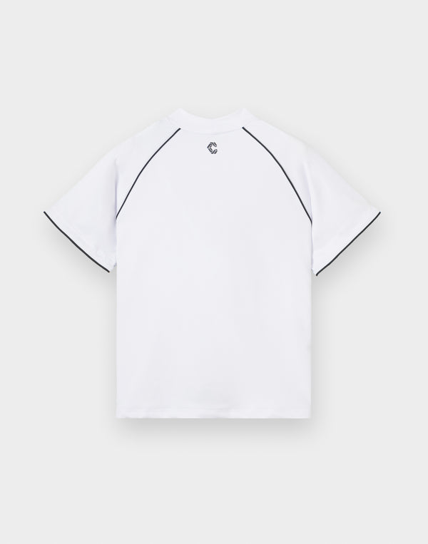 CRONOS BLACK WOMAN SMART LINE MOCK T-shirt [WHITE]