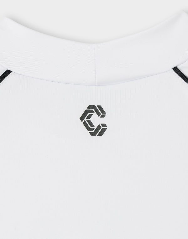 CRONOS BLACK WOMAN SMART LINE MOCK T-shirt [WHITE]