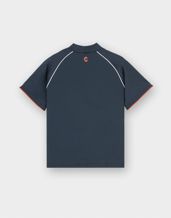 CRONOS BLACK WOMAN SMART LINE MOCK T-shirt [NAVY]