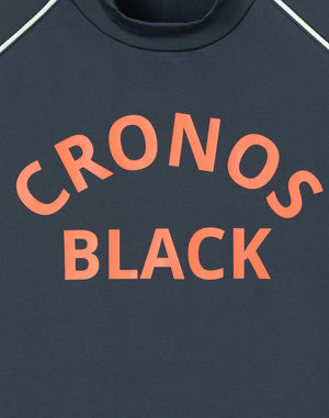 CRONOS BLACK WOMAN SMART LINE MOCK T-shirt [NAVY]