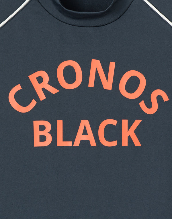 CRONOS BLACK WOMAN SMART LINE MOCK T-shirt [NAVY]