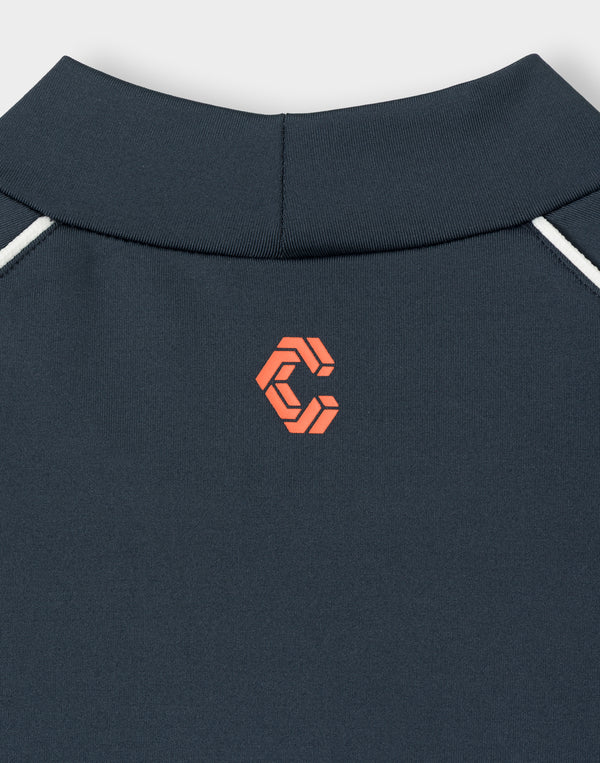 CRONOS BLACK WOMAN SMART LINE MOCK T-shirt [NAVY]