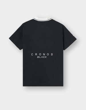 CRONOS BLACK WOMAN TECH PUNCHING Polo [BLACK]