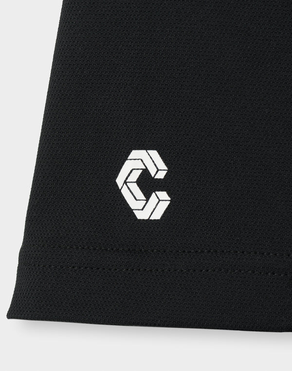 CRONOS BLACK WOMAN TECH PUNCHING Polo [BLACK]