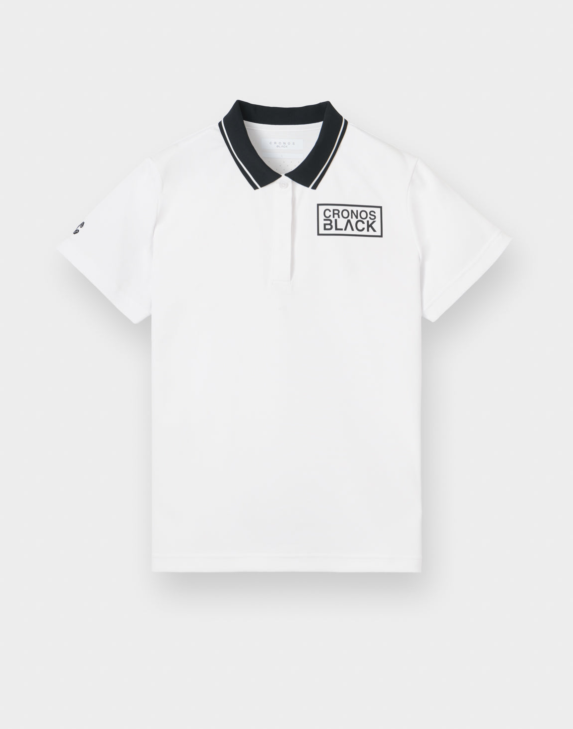 cronos ポロシャツ CRONOS BLACK WOMAN TECH PUNCHING Polo【WHITE】