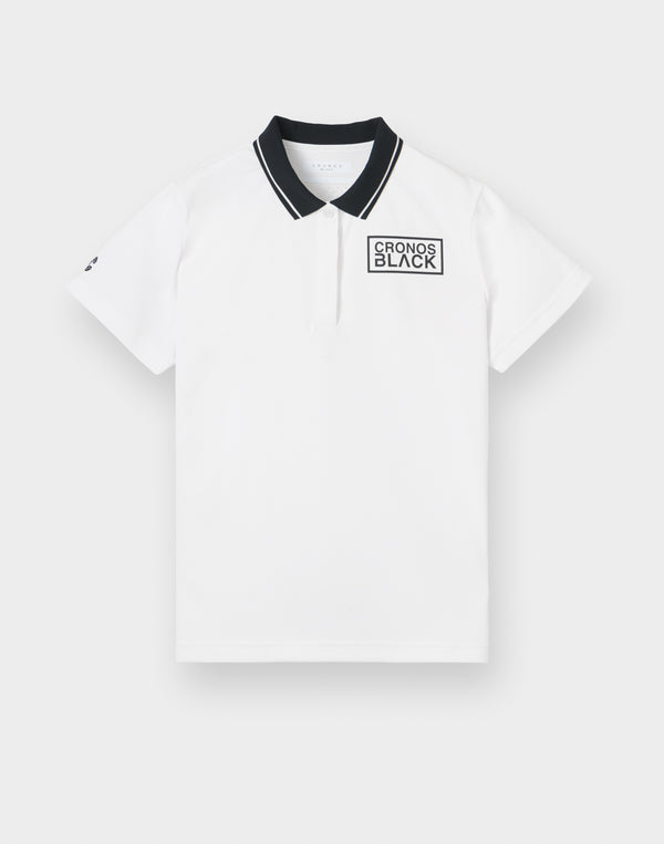 CRONOS BLACK WOMAN TECH PUNCHING Polo [WHITE]