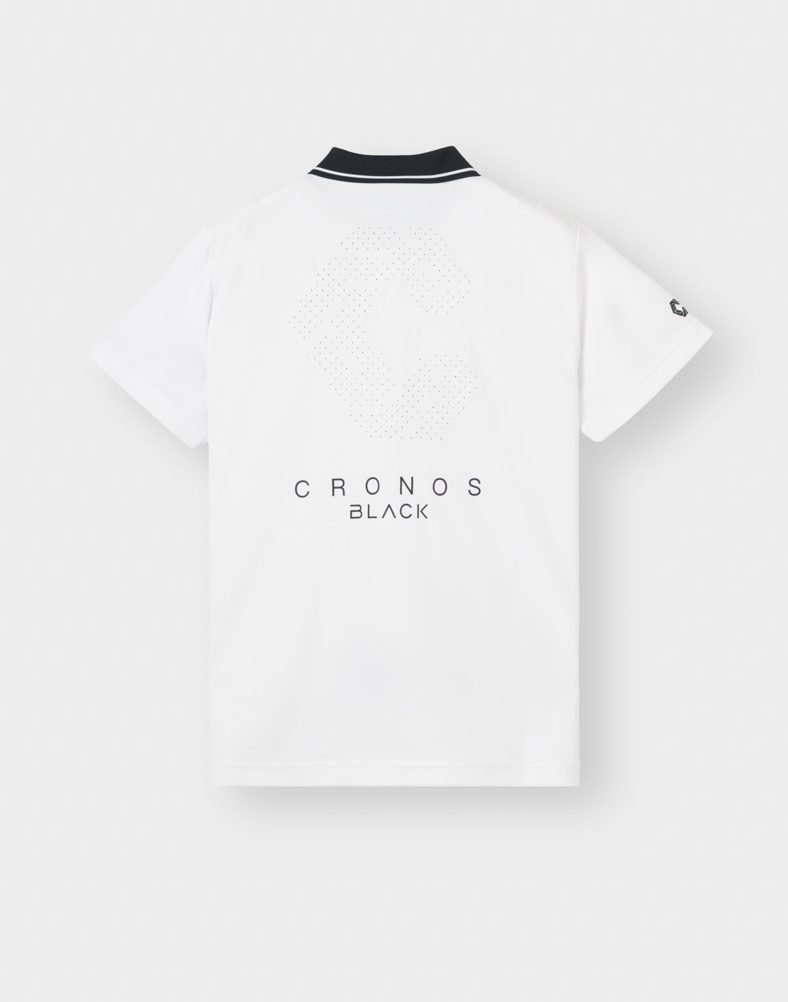 cronos ポロシャツ CRONOS BLACK WOMAN TECH PUNCHING Polo【WHITE】