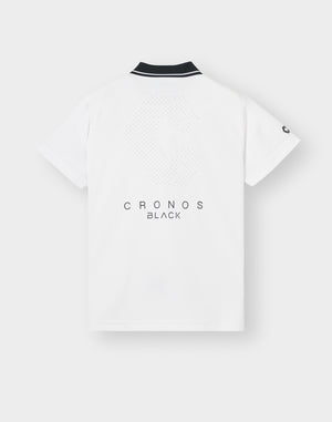 CRONOS BLACK WOMAN TECH PUNCHING Polo [WHITE]