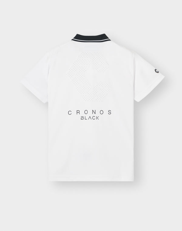 CRONOS BLACK WOMAN TECH PUNCHING Polo [WHITE]