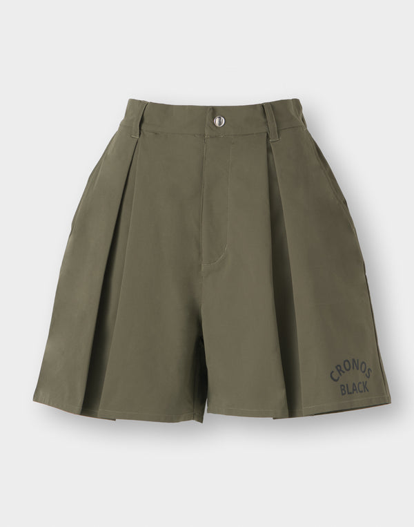 CRONOS BLACK WOMAN WATER-REPEL shorts [KHAKI]