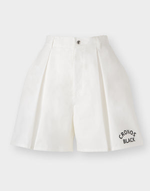 CRONOS BLACK WOMAN WATER-REPEL shorts [WHITE]