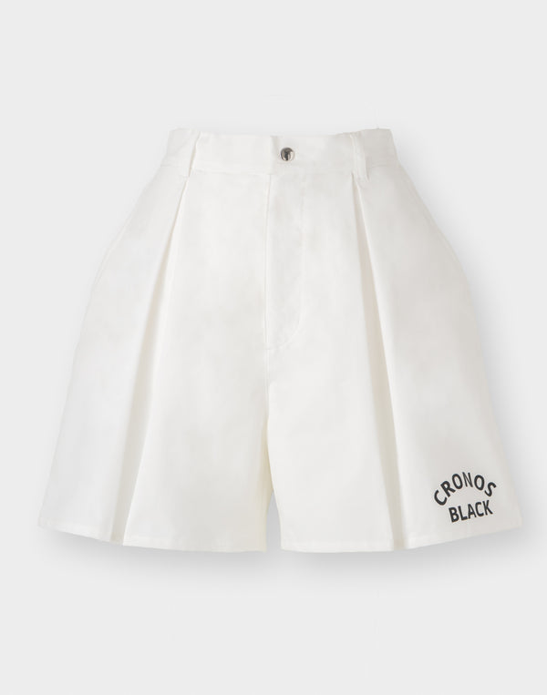 CRONOS BLACK WOMAN WATER-REPEL shorts [WHITE]