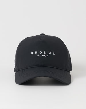 CRONOS BLACK MINIMAL LOGO CAP【BLACK】