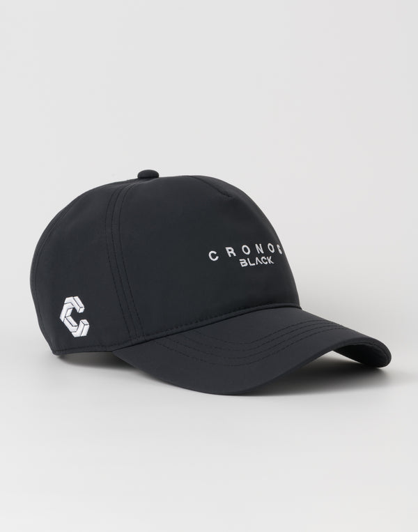 CRONOS BLACK MINIMAL LOGO CAP【BLACK】