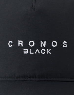 CRONOS BLACK MINIMAL LOGO CAP【BLACK】
