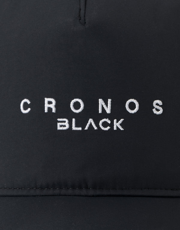 CRONOS BLACK MINIMAL LOGO CAP【BLACK】