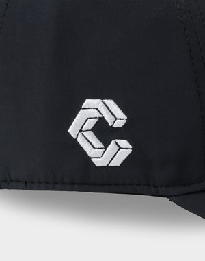 CRONOS BLACK MINIMAL LOGO CAP【BLACK】