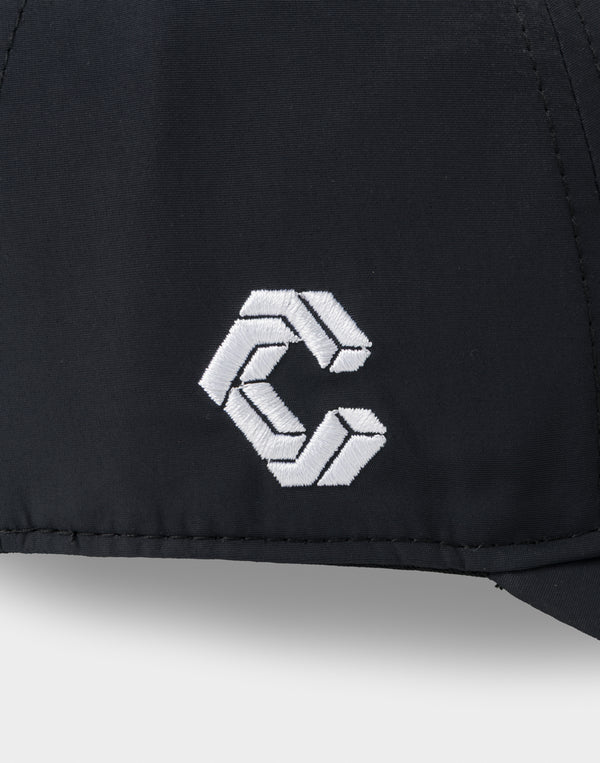 CRONOS BLACK MINIMAL LOGO CAP【BLACK】